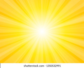 sun vector with lens flare yellow abstract background