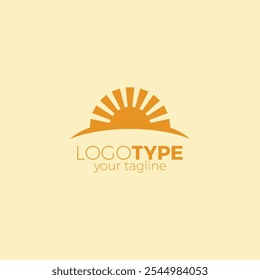 sun vector logo design. solar energy logo
