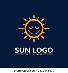 Ilustración del logotipo de Sun Vector y sun Icono Diseño de plantilla
