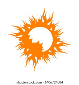 Sun Vector logo summer icon design. Sunburst star logo icon. Vector yellow sun symbol. Sunshine logo template.