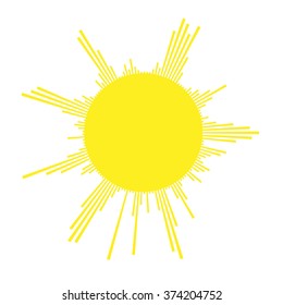 Sun vector Logo .weather Icon .