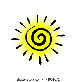 sun vector paint