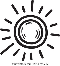 Sun vector set white background isolated a high quality