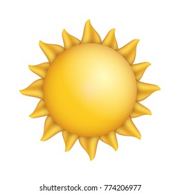 Sun Vector with Summer Time