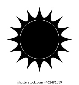 sun vector symbol icon design. illustration isolated on white background