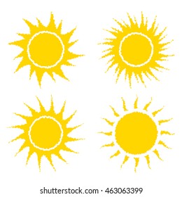 sun vector symbol icon design. illustration isolated on white background