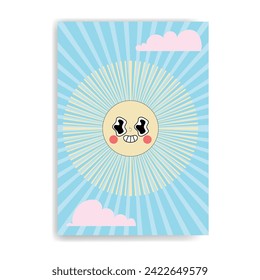 sun vector template illustration background
