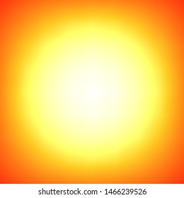 The sun in a very hot summer day. ( vector )