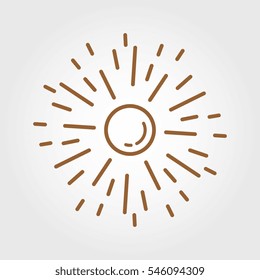 sun vintage illustration