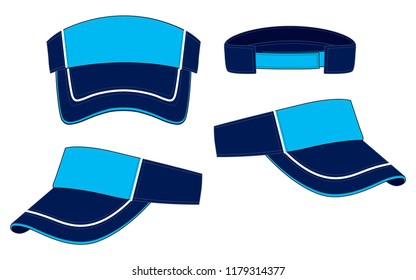 Sun Visor Cap Design Vector