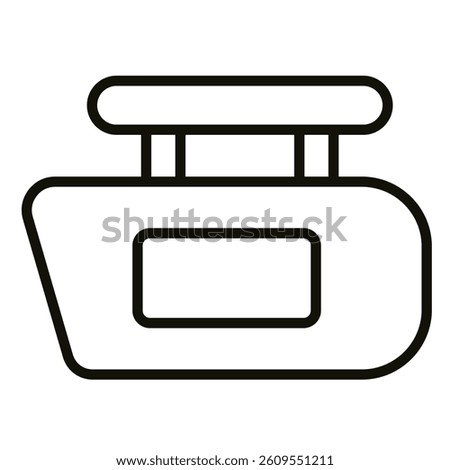 Sun Visor icon line vector illustration