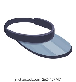Sun visor protecting your eyes and face from sunlight while practicing your favorite sport