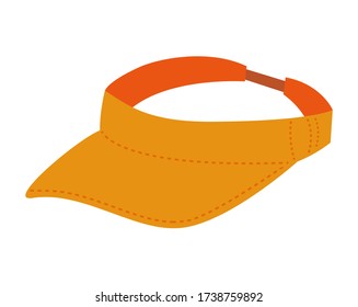 Sun visor vector illustration, hat . 