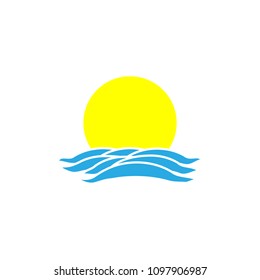 Sun Waves Vector Illustration Isolated On Stock Vector (Royalty Free ...