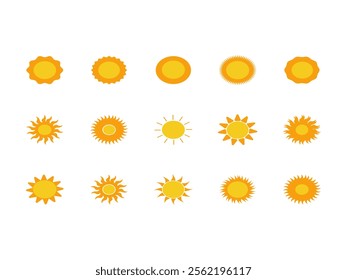 Sun Weather Design Element Set