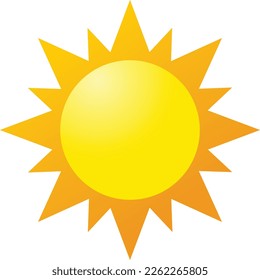 Sun Weather Gradient Icon Style