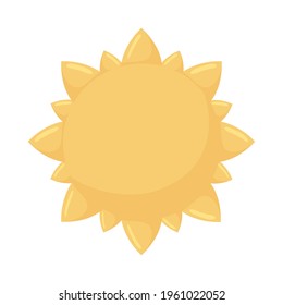 sun weather hot isolated style