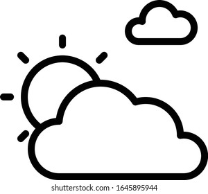 Sun - Juego de iconos de clima. Ilustración vectorial de alto nivel para aplicaciones web y móviles.