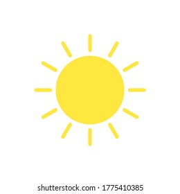 Sun, weather icon. Simple color vector elements of vacation icons for ui and ux, website or mobile application