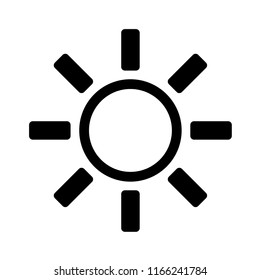 sun weather icon vector