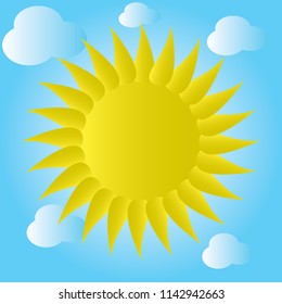 Sun weather illustration