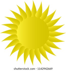 Sun weather illustration