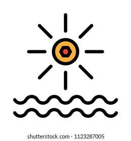 sun weather river 