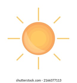 icono de verano del clima solar