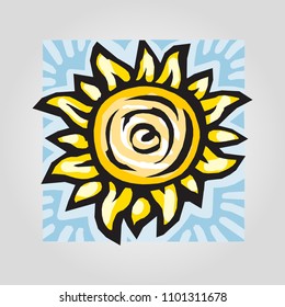 Sun weather vector illustration