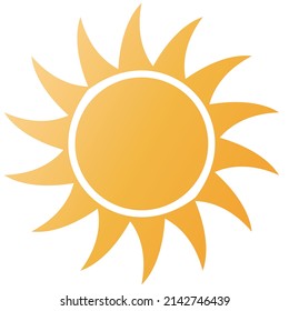 sun web icon - vector design element