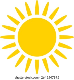 sun web icon - vector design element

