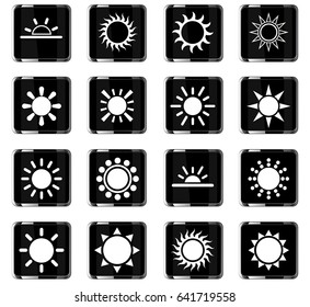 sun web icons for user interface design