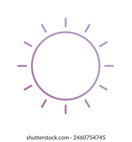 sun with white background vector stock illustration