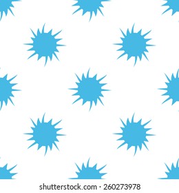 Sun white and blue seamless pattern for web design. Vector symbol