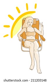 Sun woman