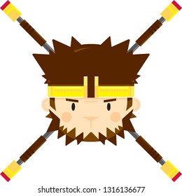 Sun Wukong The Mythical Monkey King with Staff 