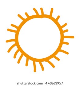 sun yellow isolated