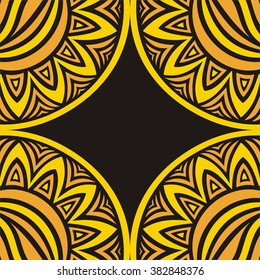 Sun yellow nature pattern background vector illustration