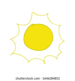 Sun Yellow sunrise symbols nature vector.