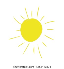 Sun Yellow sunrise symbols nature vector.
