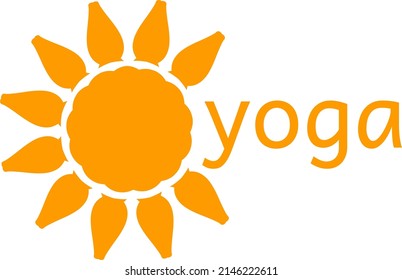 Sun Yoga Logo Icon Stock Vector (Royalty Free) 2146222611 | Shutterstock