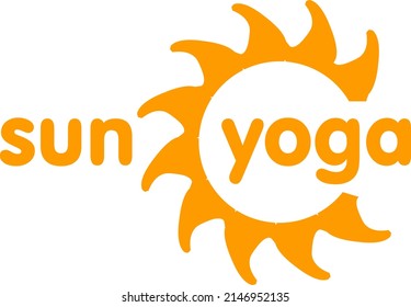 sun yoga logo and icon 