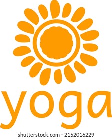 Sun Yoga Logo Icon Stock Vector (Royalty Free) 2152016229 | Shutterstock