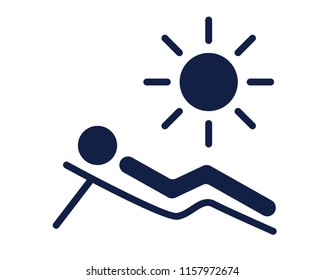 sunbathe glyph icon , designed for web and app