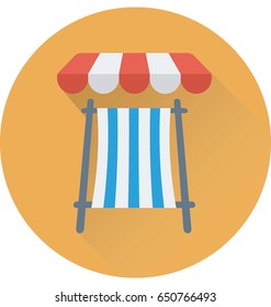 Sunbathe Vector Icon