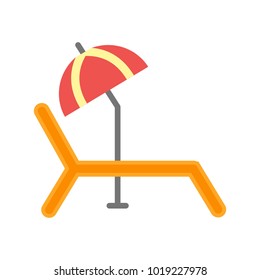 Sunbathing Chair Icon