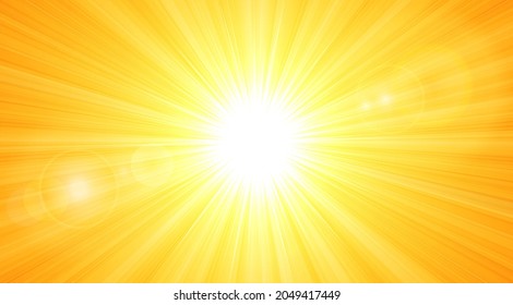 Sunbeam with flare effect vector illustration. Eps 10 with transparencies.