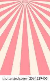 Sunbeam rays groovy pattern background