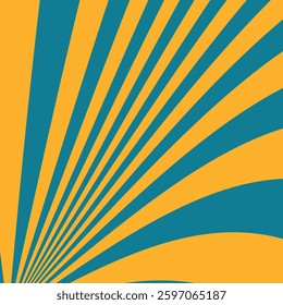 Sunbeam rays groovy pattern background. Abstract background for cards, posters, covers, banners etc.