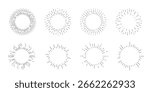 Sunbeam vector. Sun rays line